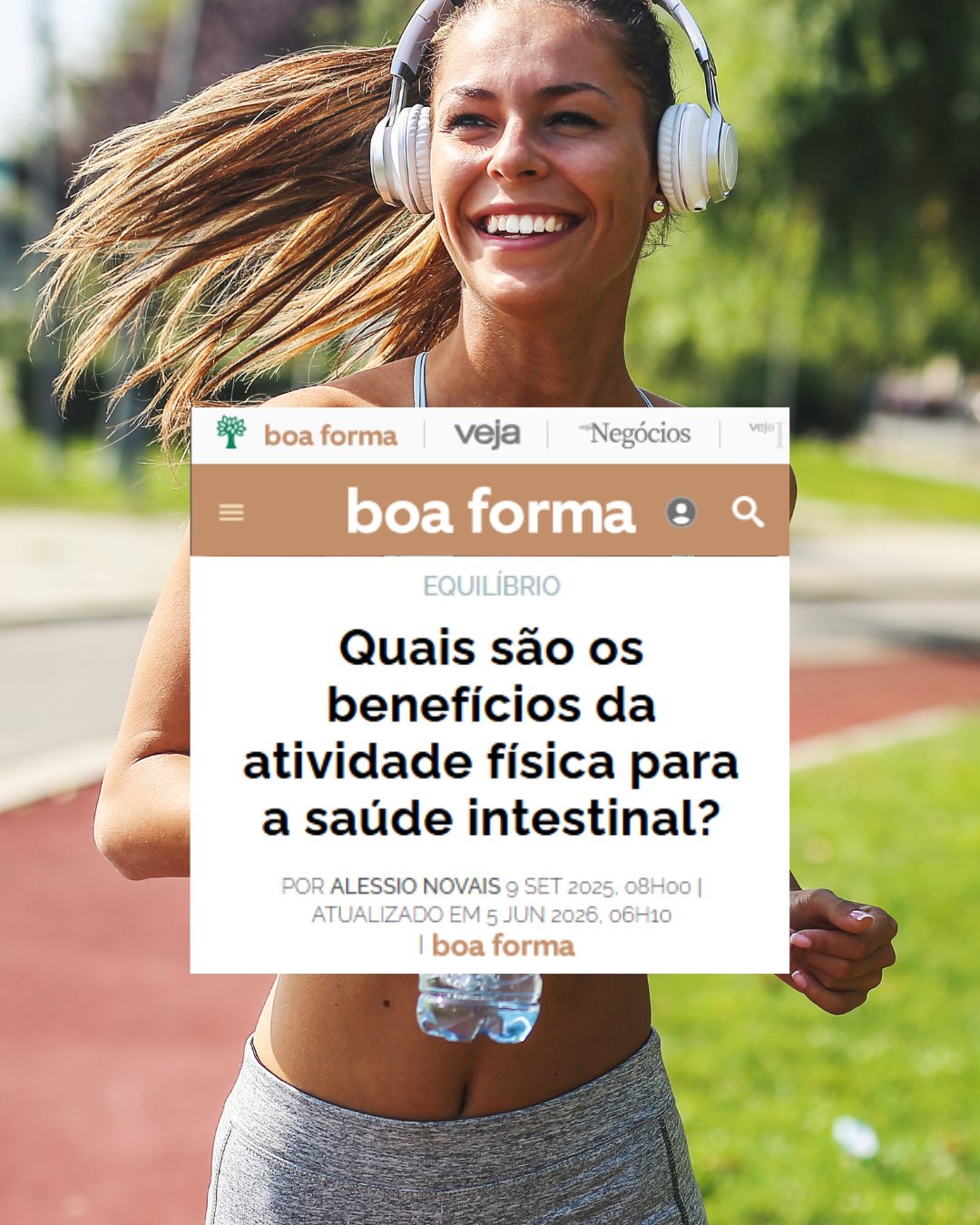 Registro da participação de Dr. Aléssio Novais em Revista Boa Forma